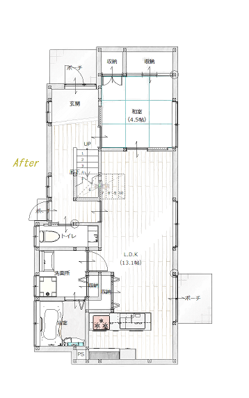 間取り,アフター,現場O