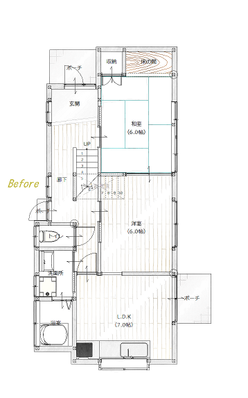 間取り,ビフォー,現場O